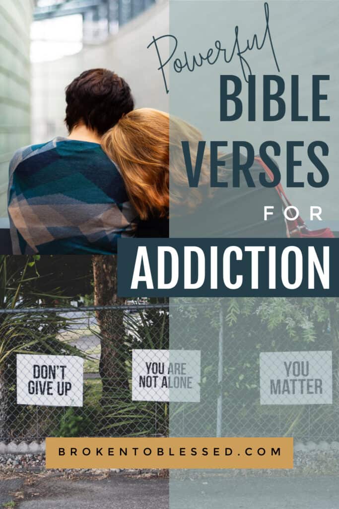 Pinterest image for Bible Verses for Overcoming Addiction